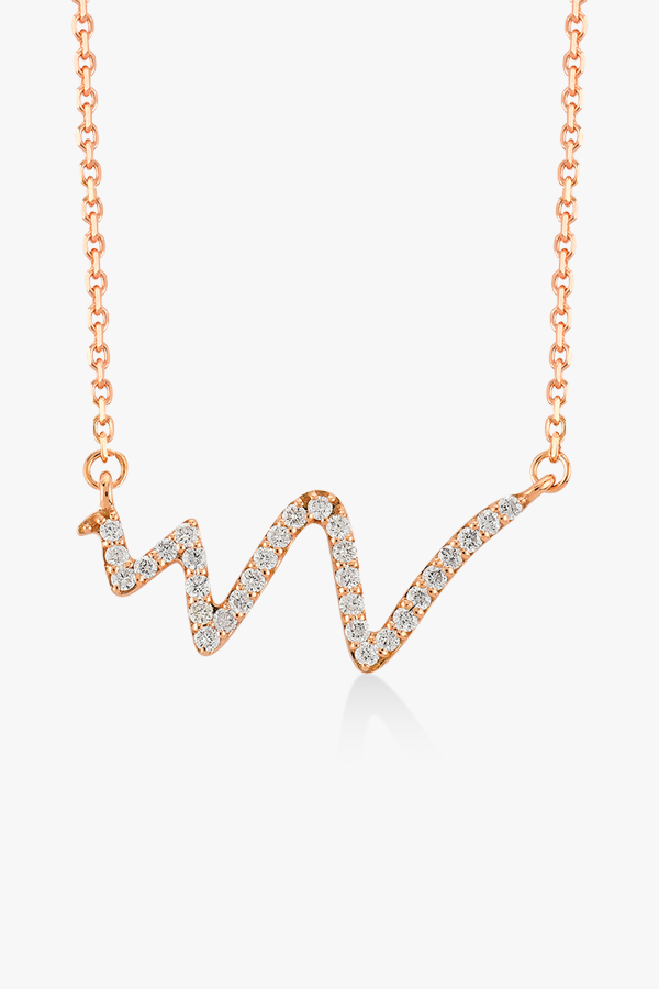Collier en or rose et diamants Rafinity