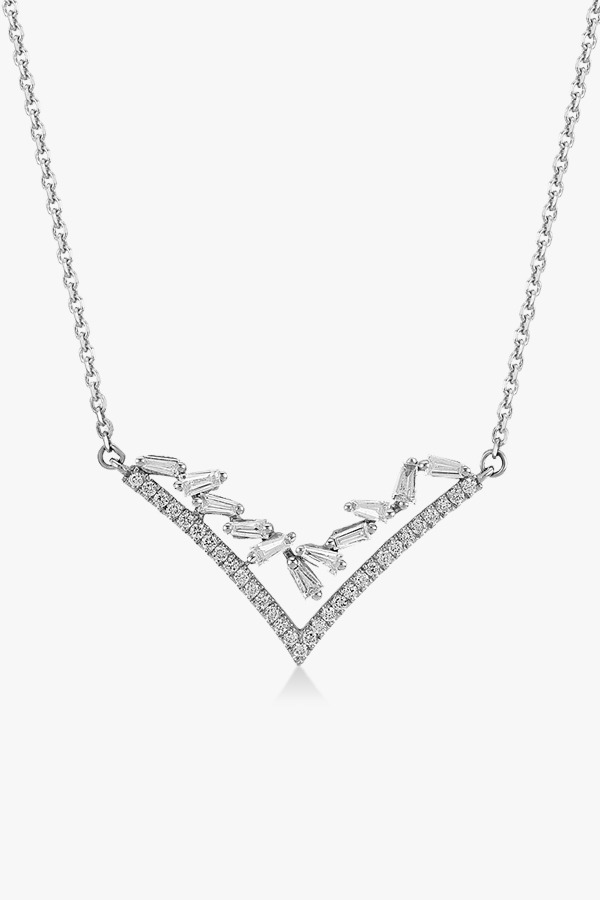 Collier en or blanc et diamants Rafinity
