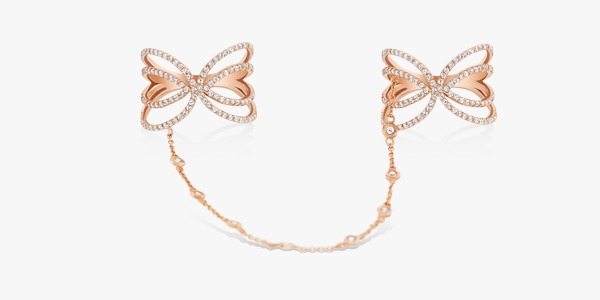 Bague en or rose Rafinity