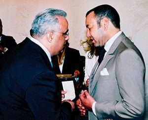 Aziz El Hajouji et le roi Mohamed VI Rafinity