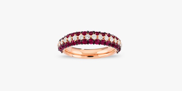 Bague-glamour-en-or-rose-18K--rubis diamants