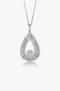 Collier-scintillant-en-or-blanc-18K diamants